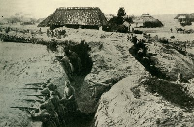 Tranchées autrichiennes dans les Carpates, Première Guerre mondiale, c1915 - Unbekannt