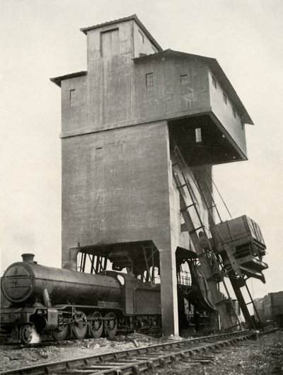 Chargement automatique de charbon à la gare de Hornsey, Middlesex, 1935 - Unbekannt