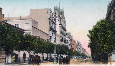 Avenida de Mayo, Buenos Aires, Argentine, début 20ème siècle - Unbekannt