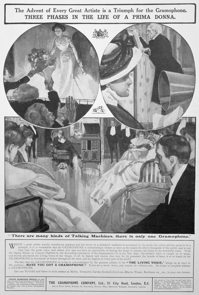 Publicité pour la Gramophone Co, 1909 - Unbekannt
