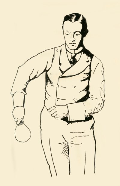 Service revers de la main droite, 1902 - Unbekannt
