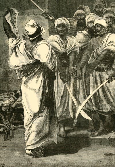 Bagaeus délivrant ses messages à la garde perse, 1890 - Unbekannt