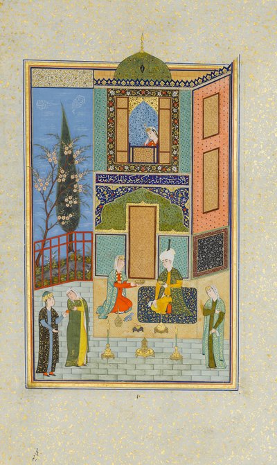 Bahram Gur dans le Palais Vert le lundi, Folio d