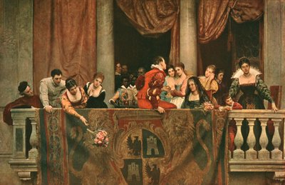 Scène de balcon au carnaval, 1879 - Unbekannt
