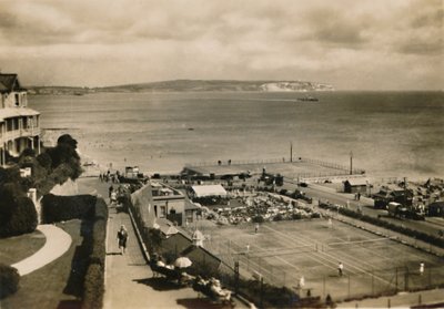 Kiosque à musique et courts de tennis, Shanklin, I.W., vers 1920 - Unbekannt