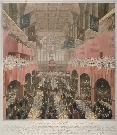 Banquet au Guildhall, ville de Londres, 1814-1815 - Unbekannt