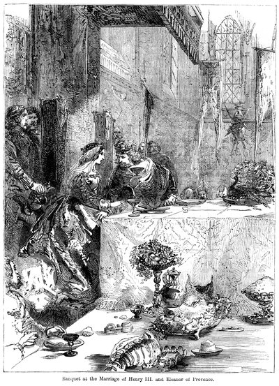 Banquet au mariage du roi Henri III 1207-1272 et d