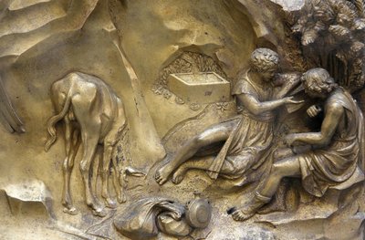 Baptistère de San Giovanni. Porte du Paradis. Caïn et Abel, Florence, Italie - Unbekannt