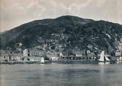 Barmouth - Vue depuis le Mawddach, montrant les hauteurs, 1895 - Unbekannt