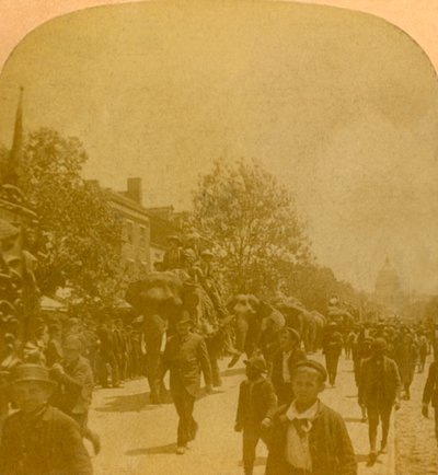 Parade de Barnum, Penn. Ave. Washington D.C., fin 19ème-début 20ème siècle - Unbekannt