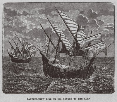 Bartholomew Diaz lors de son voyage en Afrique du Sud, 1878 - Unbekannt