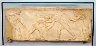 Frise en bas-relief de lutteurs, vers 500 av. J.-C. - Unbekannt