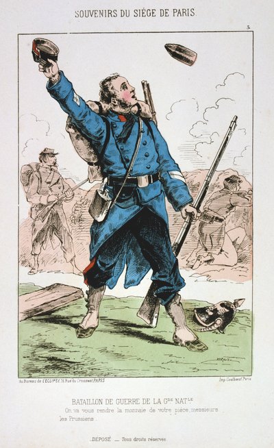 Bataillon de Guerre de la Garde Nationale, Siège de Paris, 1870-1871 - Unbekannt