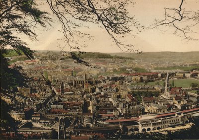 Bath depuis Beechen Cliff, vers 1925 - Unbekannt