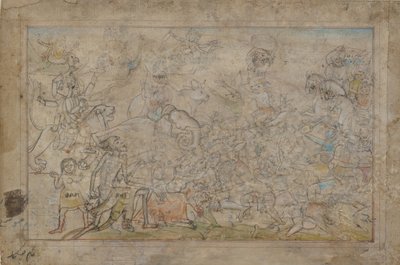 Scène de bataille d