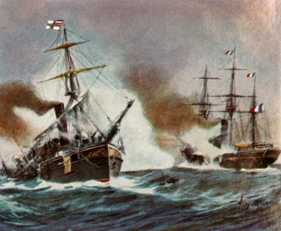 Bataille entre le Meteor et le Bouvet au large de La Havane, 9 novembre 1870, 1936 - Unbekannt