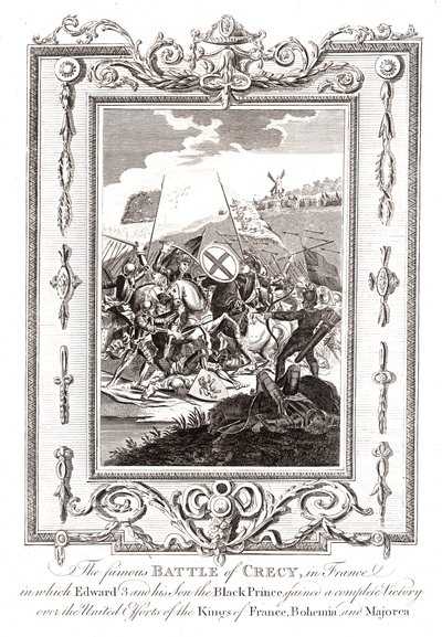 Bataille de Crécy en France, 1346 - Unbekannt
