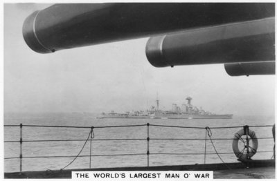 Croiseur de bataille HMS Hood, vu depuis HMS Nelson, 1937 - Unbekannt