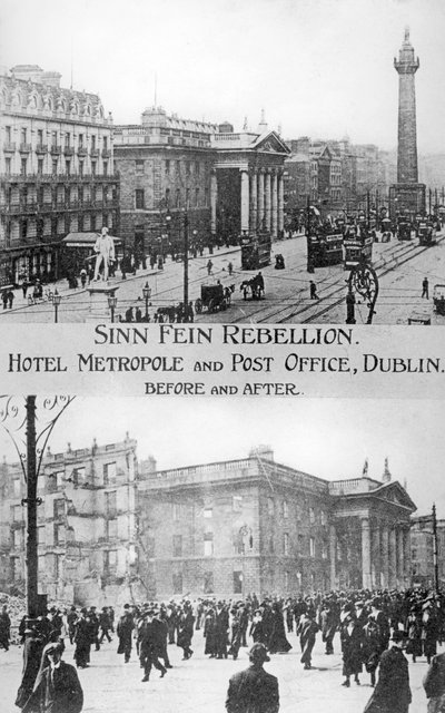 Avant et après, soulèvement anti-anglais irlandais, Dublin, mai 1916 - Unbekannt