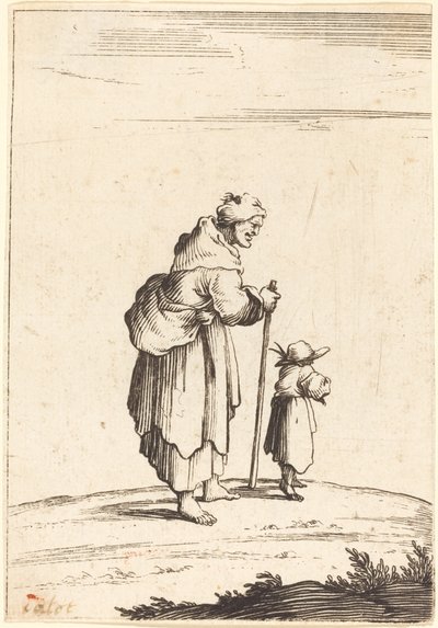 Mendiante et enfant - Unbekannt