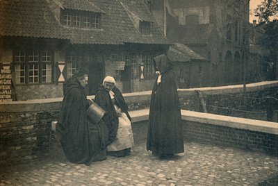 Derrière le Gruuthuse. Types de Bruges, vers 1910 - Unbekannt