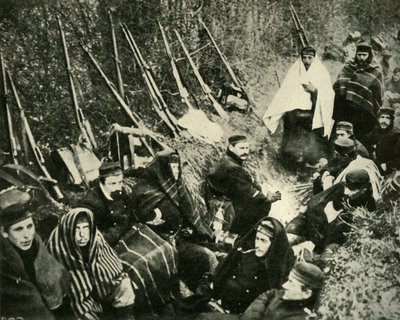 Soldats belges dans les tranchées, Première Guerre mondiale, 1914, vers 1920 - Unbekannt