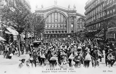 Les Belges arrivant à Paris, 1914 - Unbekannt