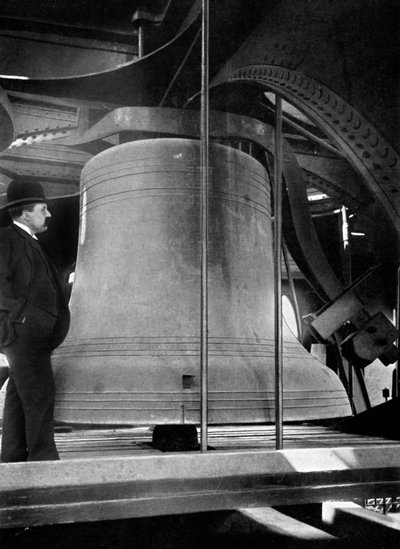 Cloche dans la tour de Big Ben, Palais de Westminster, Londres, vers 1905 - Unbekannt