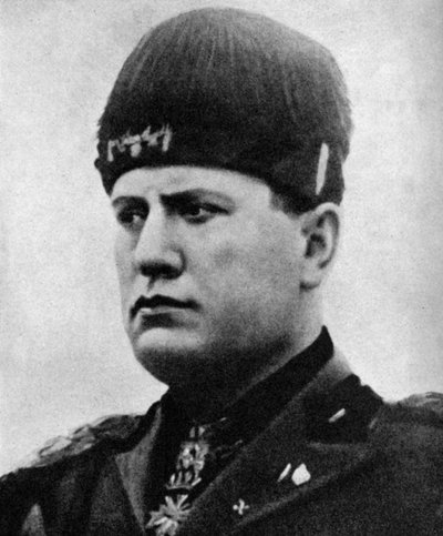 Benito Mussolini 1883-1945, dictateur fasciste italien, 1922 - Unbekannt