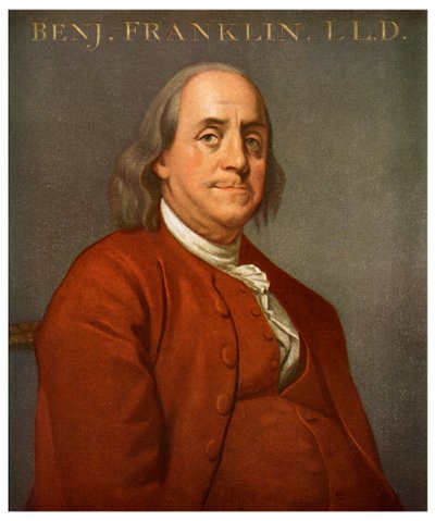 Benjamin Franklin, scientifique et politicien américain, 1782, 1956 - Unbekannt
