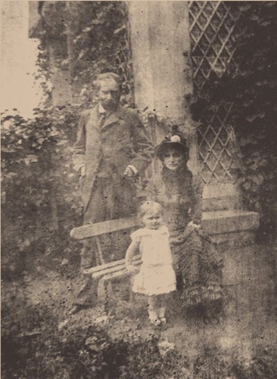Berthe Morisot, son mari Eugène Manet et leur fille, Julie - Unbekannt