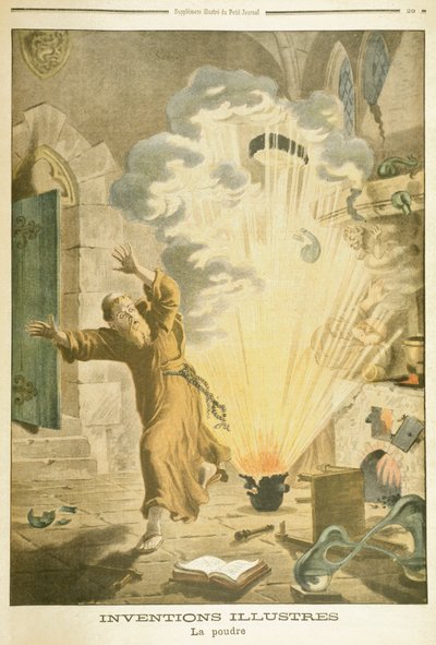 Berthold Schwart, moine franciscain et alchimiste allemand du 14e siècle, 1901 - Unbekannt