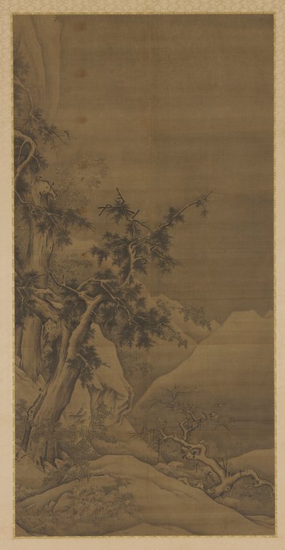 Oiseaux dans des arbres hivernaux, 16ème-17ème siècle - Unbekannt