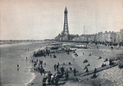 Blackpool - Vue du front, montrant la tour, 1895 - Unbekannt