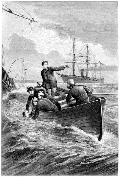 Bateau du Deerhound sauvant le capitaine Raphael Semmes - Unbekannt