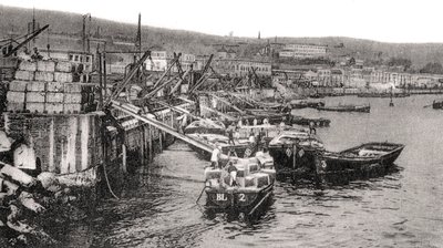 Bateaux sur le fleuve Malecon, Valparaiso, Chili - Unbekannt