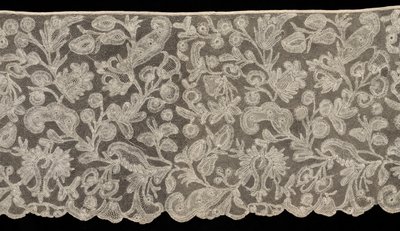 Volant en dentelle au fuseau, 18ème siècle - Unbekannt