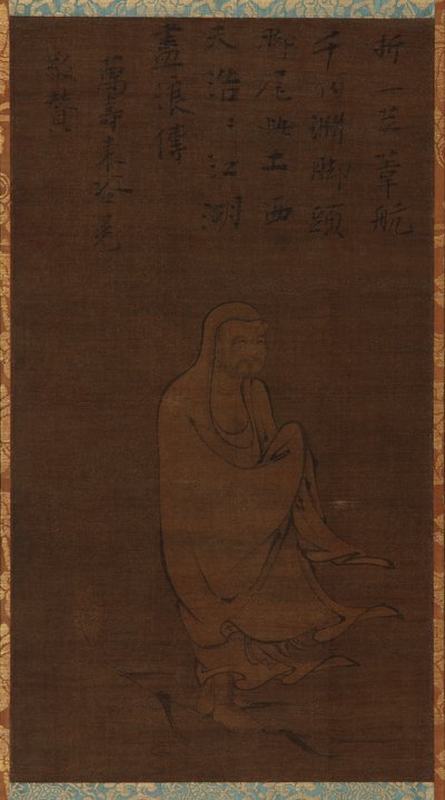 Bodhidharma traversant le Yangzi sur un roseau - Unbekannt