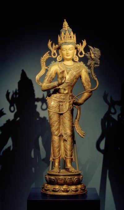 Bodhisattva Maitreya / Sculpture, 11e-12e s. - Unbekannt