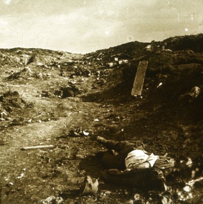 Corps, tranchées sur la ligne de front, Somme, nord de la France, vers 1916-1918 - Unbekannt