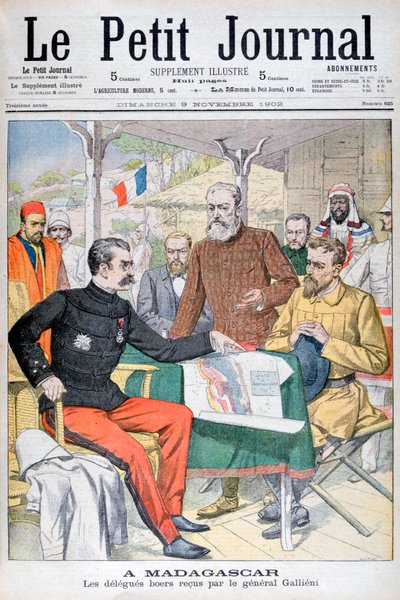 Délégation boer reçue par le général Gallieni, gouverneur de Madagascar, 1902 - Unbekannt