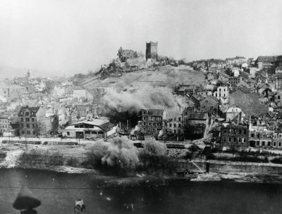 Bombardement de Bingen, Allemagne, mars 1945 - Unbekannt