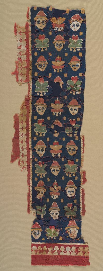 Bordure de têtes et palmettes d