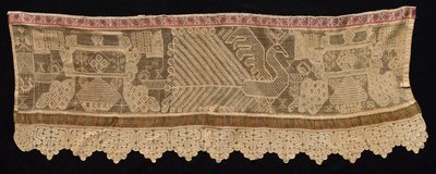 Bordure avec motif de paon, 18e-19e siècle - Unbekannt