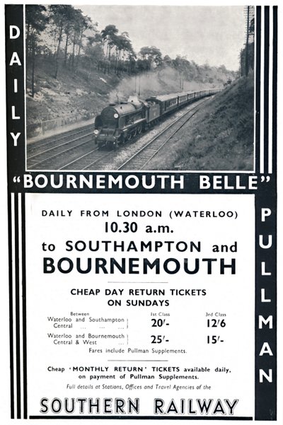 Bournemouth Belle - Southern Railway, 1936 - Unbekannt