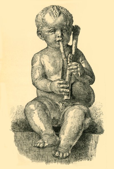Garçon jouant de la cornemuse, vers 1490-1520, 1881 - Unbekannt
