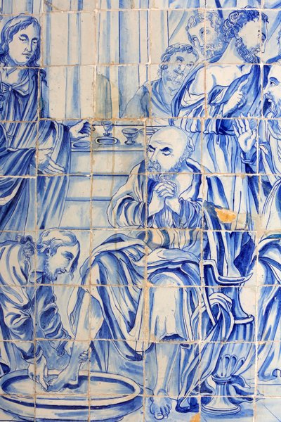 Brésil, Bahia, Salvador : Azulejo dans l