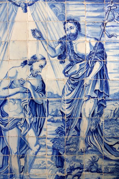 Brésil, Bahia, Salvador : Azulejo dans l