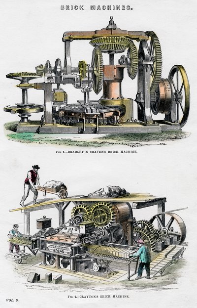 Machines à briques, XIXe siècle - Unbekannt