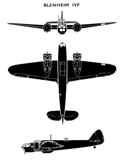 Bristol Blenheim Mk IVF, 1941 - Unbekannt
